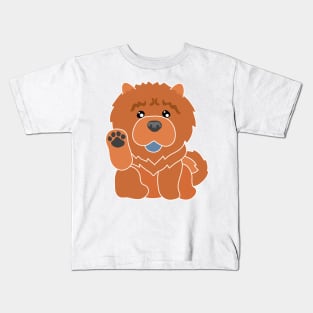 Lucky Chow (Red) Kids T-Shirt